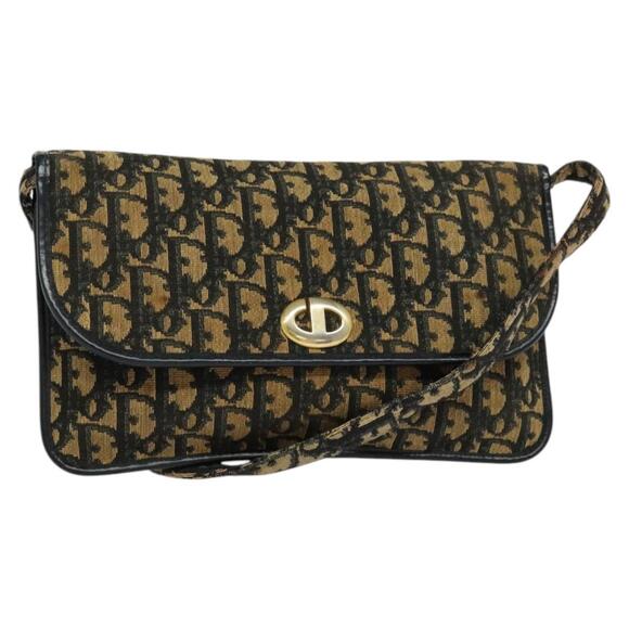 DIOR Trotter Canvas Shoulder Bag Navy - Picture 1 of 12